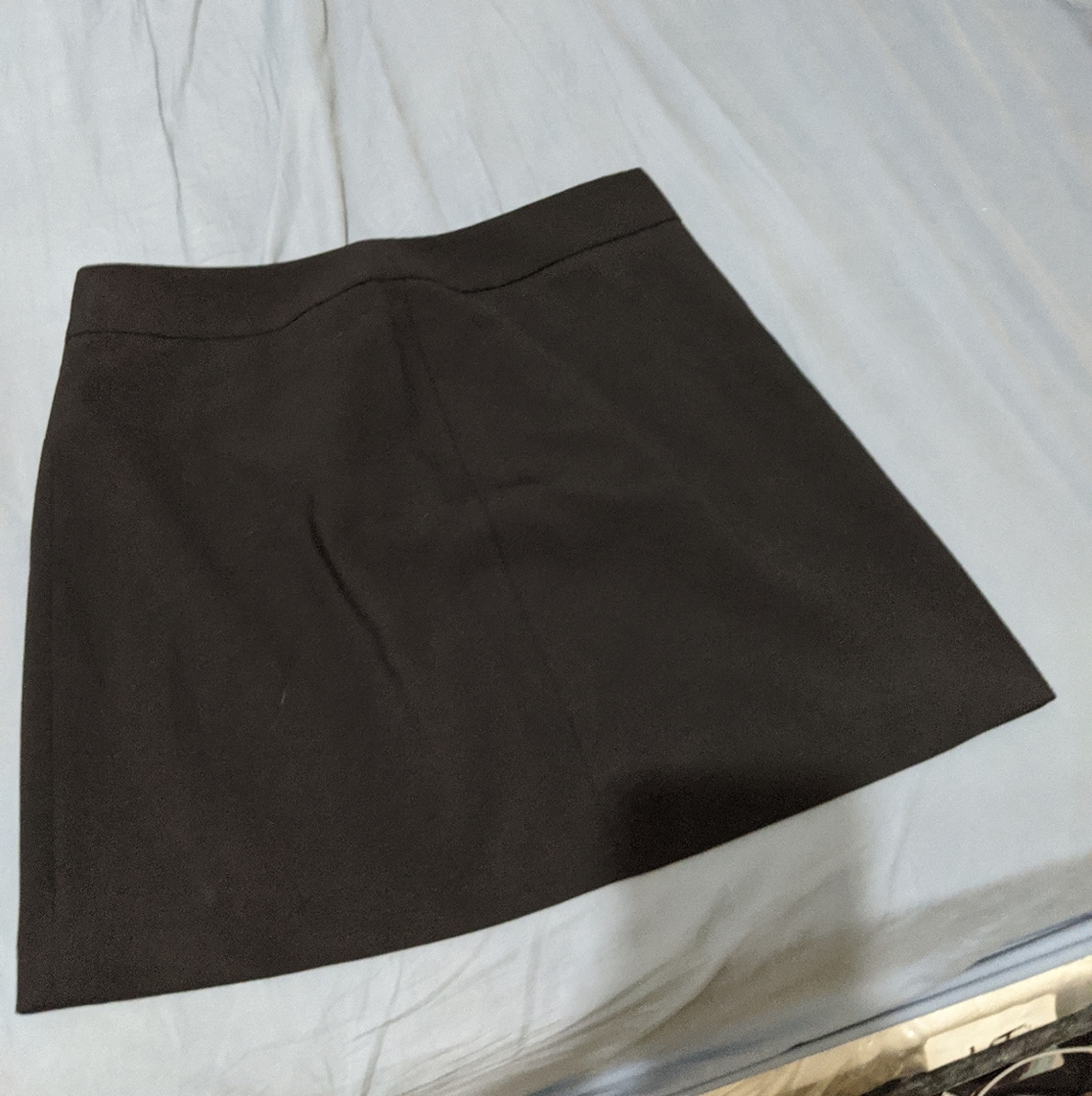 Black mini skirt